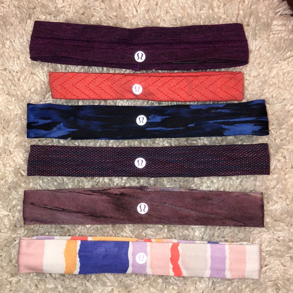 Colorful assortment of Lululemon Headbands